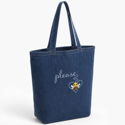 The Please Tote — Organic Denim Bag