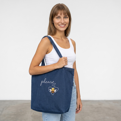 The Please Tote — Organic Denim Bag